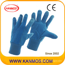 PVC Dotted Industrial Blue Jersey Cotton Hand Safety Work Gloves (41010)